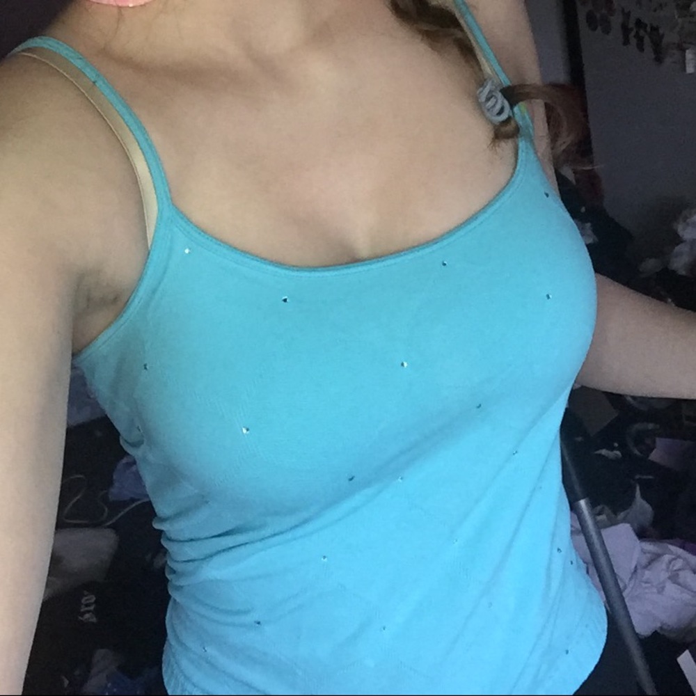Bedazzled Blue Top